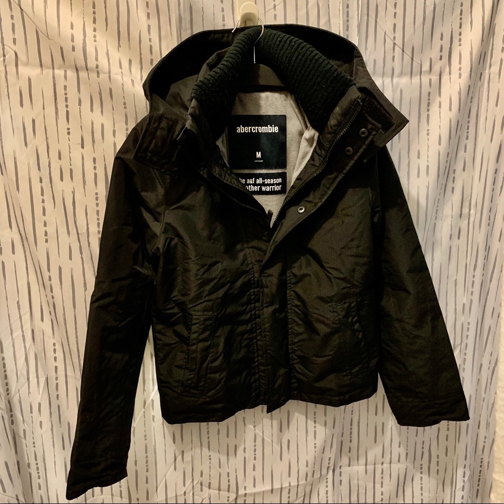 Abercrombie & Fitch All Season Black Jacket, Boys